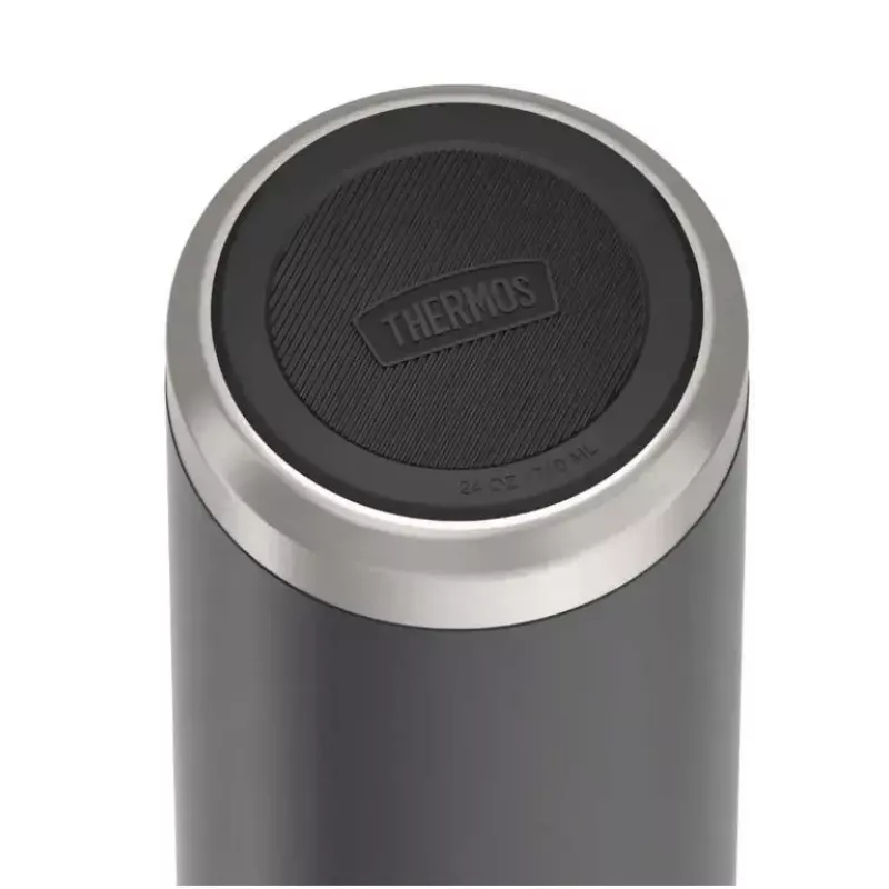 Thermos kelioninis puodelis THERMOS 130101, vakuuminis izoliacinis termo butelis 710 ml, nerūdijantis plienas, juodas