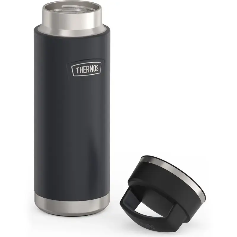 Thermos kelioninis puodelis THERMOS 130101, vakuuminis izoliacinis termo butelis 710 ml, nerūdijantis plienas, juodas
