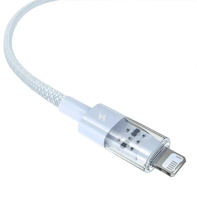USB laidas Baseus Gem P10373003311-01 — 2 m, 2,4 A, Lightning į USB-A, nailono apvalkalas, mėlynas