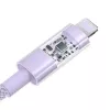 USB įkrovimo laidas Baseus Gem P10373003511-01 — 2 m, 2,4 A, USB-A į Lightning, violetinis