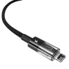 USB įkrovimo laidas Baseus Gem P10373003111-00, 1 m, 2,4 A, nailono apvalkalas, Lightning, USB-A, juoda