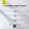 BASEUS Free2pull išplečiamas USB-C į IP Lightning greitojo įkrovimo laidas 1 m 20 W baltas