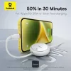 BASEUS Free2pull išplečiamas USB-C į IP Lightning greitojo įkrovimo laidas 1 m 20 W baltas