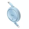 USB-C į Lightning laidas Baseus Free2Pull 20 W, 1 m, mėlynas, 480 Mbps, USB PD