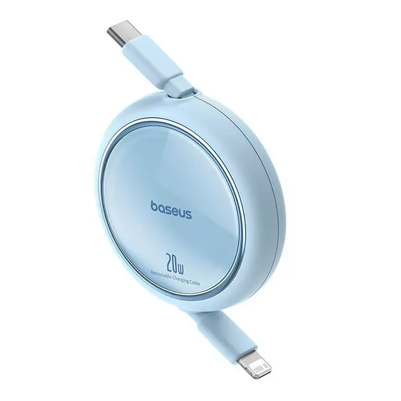 USB-C į Lightning laidas Baseus Free2Pull 20 W, 1 m, mėlynas, 480 Mbps, USB PD