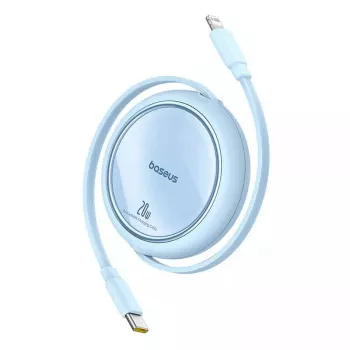 USB-C į Lightning laidas Baseus Free2Pull 20 W, 1 m, mėlynas, 480 Mbps, USB PD