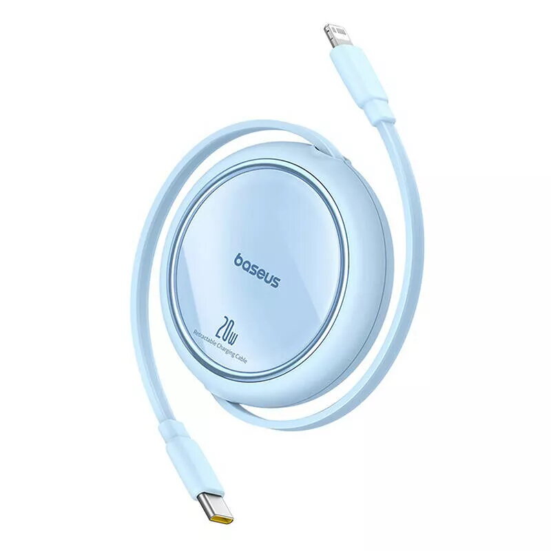 USB-C į Lightning laidas Baseus Free2Pull 20 W, 1 m, mėlynas, 480 Mbps, USB PD