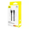 USB A į USB C laidas Baseus Flash 2 1 m 100 W juodas, USB PD, 480 Mbps, nailonas
