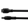 USB A į USB C laidas Baseus Flash 2 1 m 100 W juodas, USB PD, 480 Mbps, nailonas