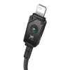 USB-A į Lightning laidas Baseus P10355802111-00 — 1 m, 5V/2.4A, USB PD, aramidinis pluoštas, juodas