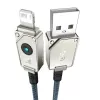USB A – Lightning laidas Baseus 1 m 5 V 2.4 A baltas, USB PD, 480 Mbps