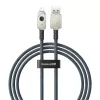 USB A – Lightning laidas Baseus 1 m 5 V 2.4 A baltas, USB PD, 480 Mbps