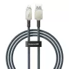 USB A – Lightning laidas Baseus 1 m 5 V 2.4 A baltas, USB PD, 480 Mbps