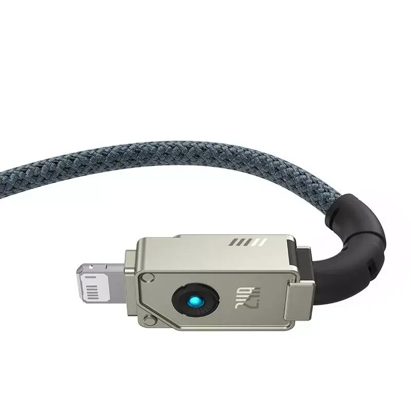 USB A – Lightning laidas Baseus 1 m 5 V 2.4 A baltas, USB PD, 480 Mbps