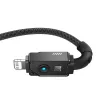 USB-C į Lightning laidas Baseus Unbreakable 1m 20W — Aramidinis pluoštas, 480 Mbit/s, juodas