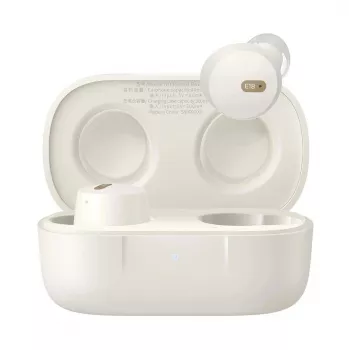 BASEUS visiškai belaidės ausinės - Bowie E18 - stereo (TWS) į ausis įdedamos skambučiams/muzikai - USB Type-C / Bluetooth - baltos
