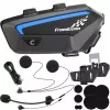 Motociklo domofono ausinės FreedConn FX juodos — „Bluetooth 5.0“, IP67, veikimo nuotolis 2000 m, 30 val. pokalbio laiko