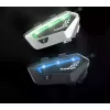 Motociklo domofono ausinės FreedConn FX juodos — „Bluetooth 5.0“, IP67, veikimo nuotolis 2000 m, 30 val. pokalbio laiko