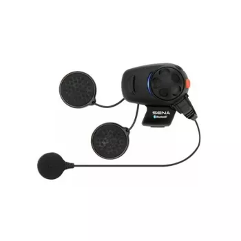 Motociklo Bluetooth domofonas Sena SMH5-10 — šalmo komunikatorius vairuotojo ir keleivio pokalbiams bei telefono ryšiui