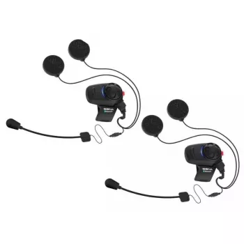 Sena motociklų domofonas SMH5 dvigubas rinkinys — „Bluetooth“ ausinių rinkinys dviem motociklininkams