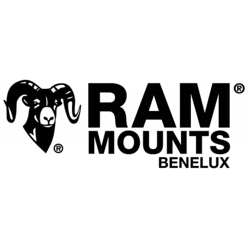 RAM Mounts X-Grip telefono laikiklis motociklo vairo spaustukas juodas