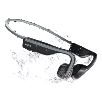 SHOKZ OpenMove ausinės belaidžės ant kaklo juostos sportinės Bluetooth pilkos