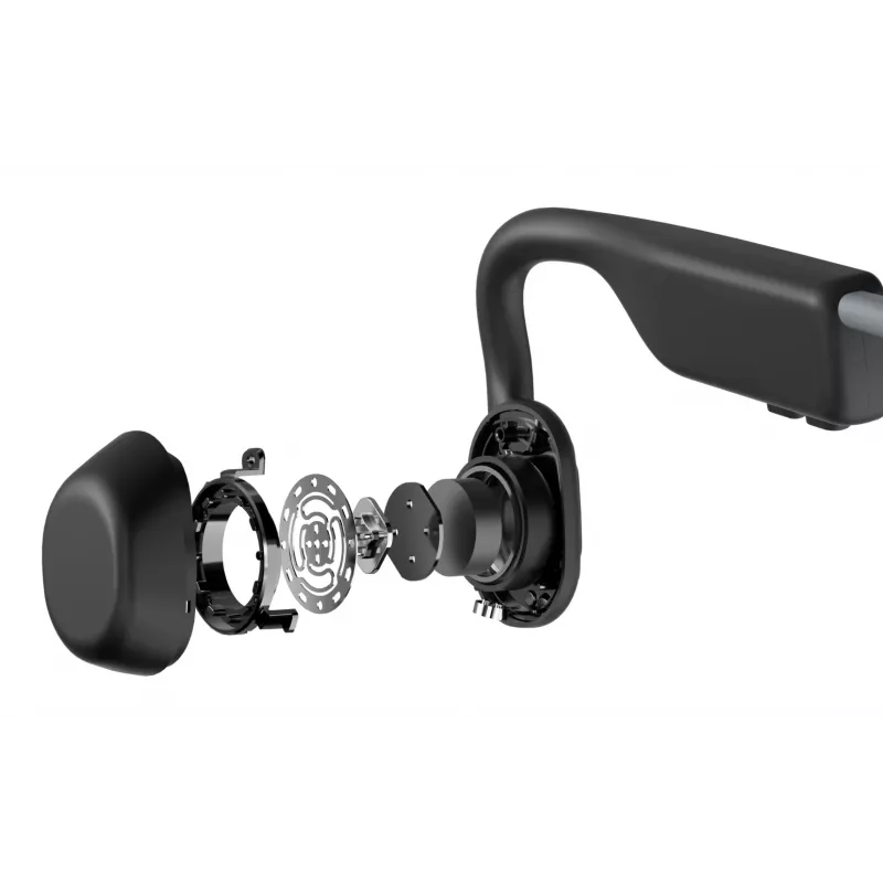 SHOKZ OpenMove ausinės belaidžės ant kaklo juostos sportinės Bluetooth pilkos