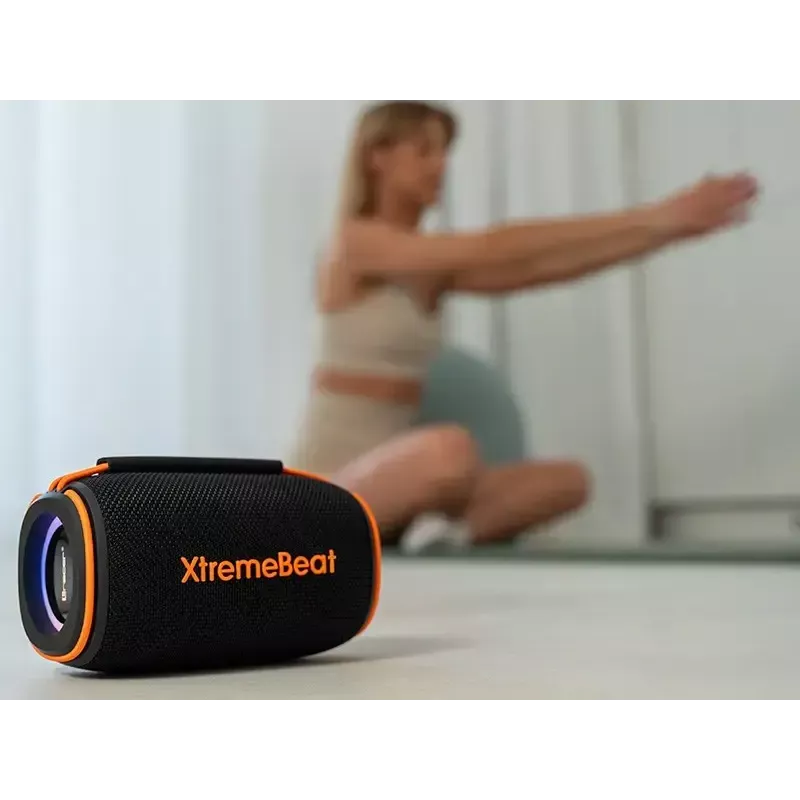 Stereo nešiojamas garsiakalbis TRACER XtremeBeat TWS — 15 W, IPX6, Bluetooth 5.3, 6 val., AUX/USB, mikrofonas