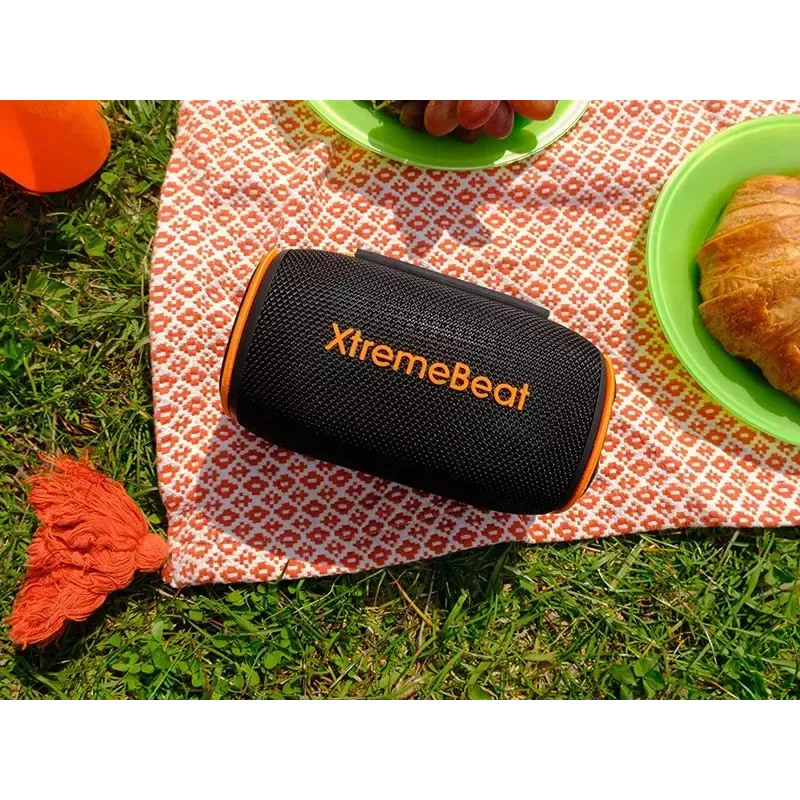 Stereo nešiojamas garsiakalbis TRACER XtremeBeat TWS — 15 W, IPX6, Bluetooth 5.3, 6 val., AUX/USB, mikrofonas