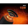 Stereo nešiojamas garsiakalbis TRACER XtremeBeat TWS — 15 W, IPX6, Bluetooth 5.3, 6 val., AUX/USB, mikrofonas