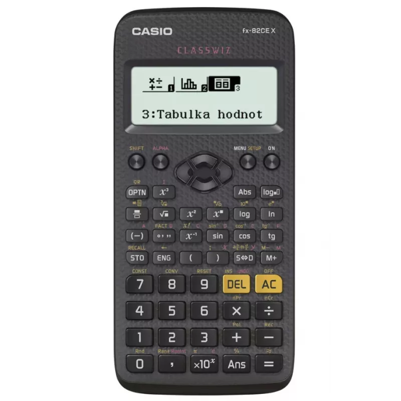 CASIO Mokslinis skaičiuotuvas FX 82CEX juodas 12 skaitmenų ekranas