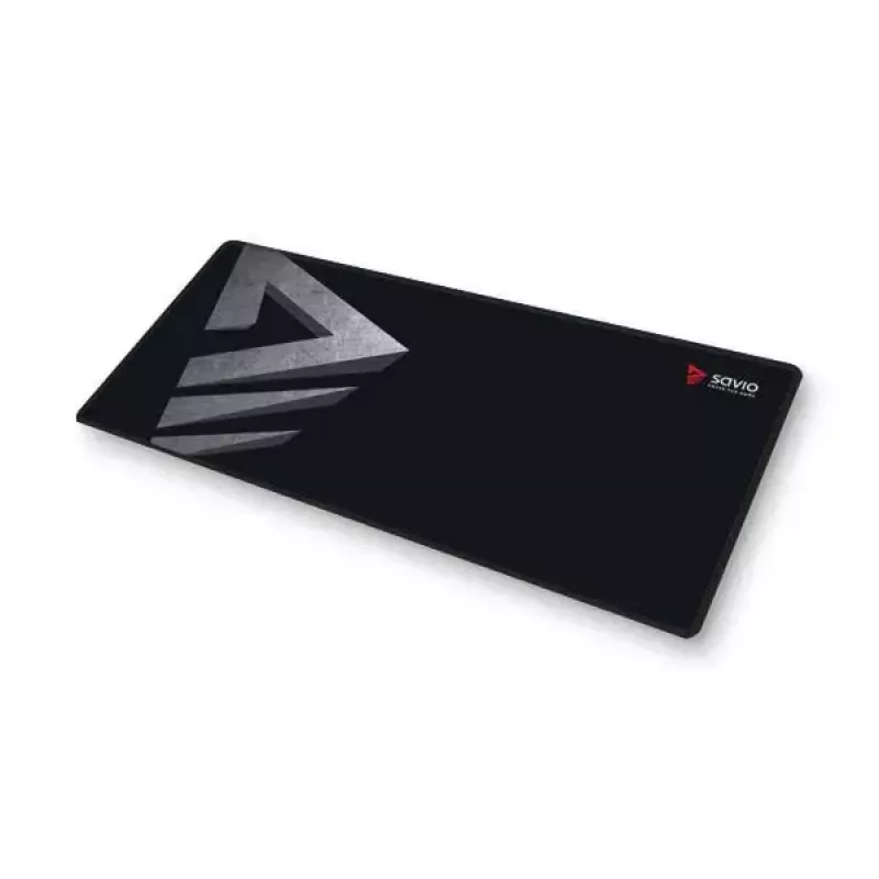 Žaidimų pelės kilimėlis SAVIO Precision Control L — 700×300×3 mm, guminis, juodas, raštuotas paviršius