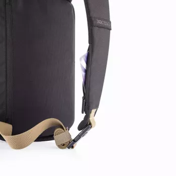 Apsaugota nuo vagystės kuprinė XDDESIGN Bobby Sling — juoda, atspari vandeniui, RFID kišenės, planšetės skyrius, 4 l, 530 g