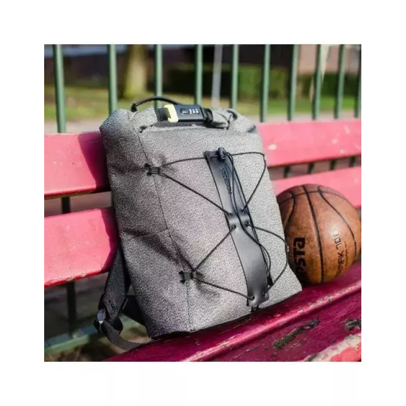 Casual kuprinė XDDESIGN Urban Pilka Fabric — 27 l, vandeniui atspari, 15,6 colio nešiojamojo kompiuterio skyrius, TSA užraktas