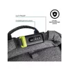 Casual kuprinė XDDESIGN Urban Pilka Fabric — 27 l, vandeniui atspari, 15,6 colio nešiojamojo kompiuterio skyrius, TSA užraktas