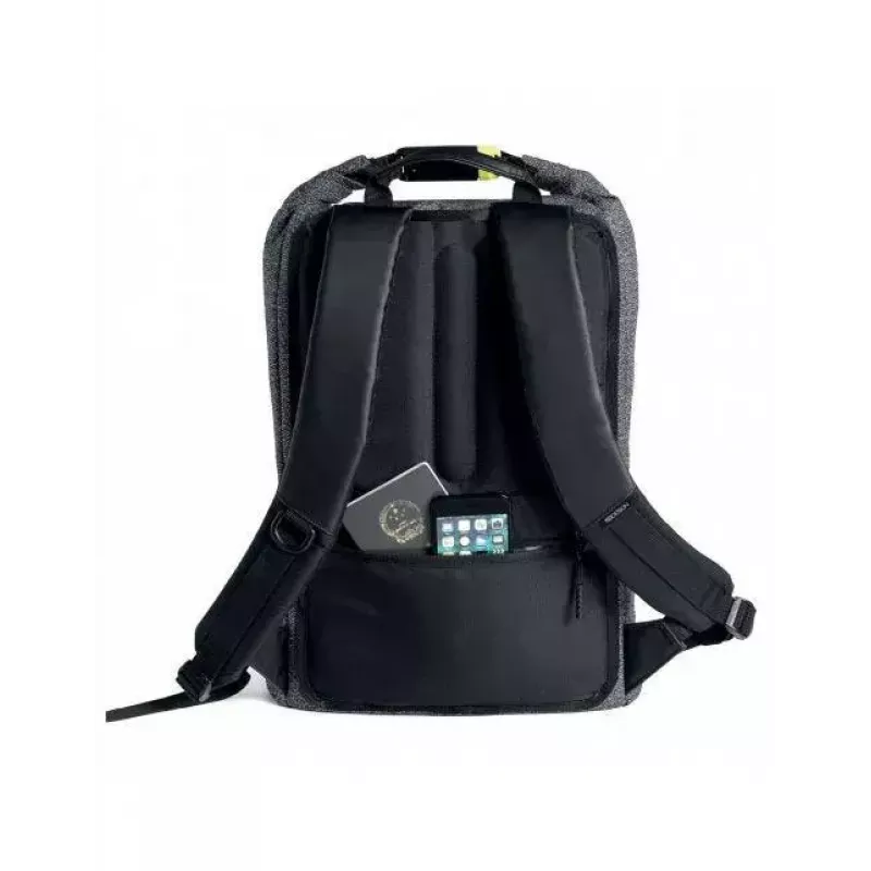 Casual kuprinė XDDESIGN Urban Pilka Fabric — 27 l, vandeniui atspari, 15,6 colio nešiojamojo kompiuterio skyrius, TSA užraktas