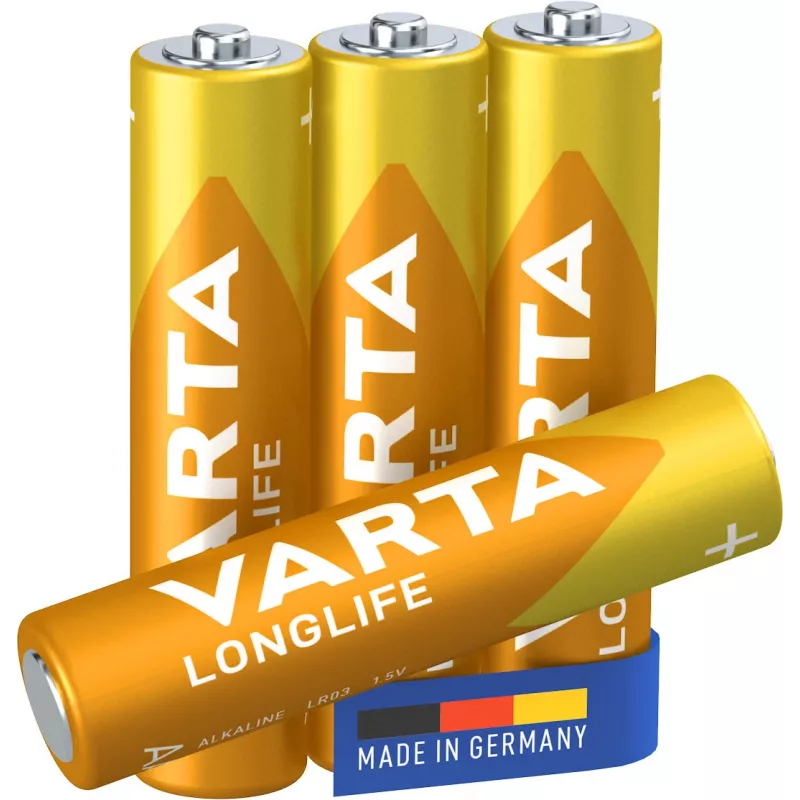 VARTA Battery Longlife Micro AAA LR03 1x4