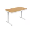 Tuckano elektrinis reguliuojamo aukščio stalas ET119W-C baltas/ąžuolas