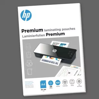 Laminavimo plėvelės HP 9124, A4 formatas, maks. plėvelės storis 125 µm, 100 vnt.
