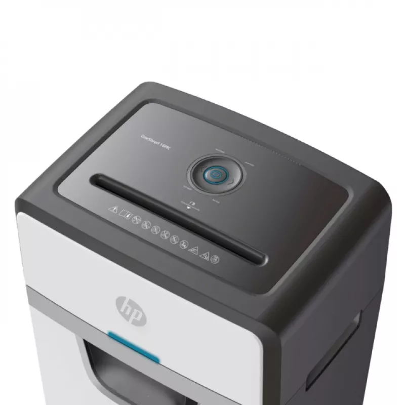 HP 2808 popieriaus smulkintuvas, mikro pjovimo, 65 dB, 22 cm, baltas, juodas
