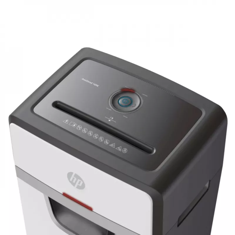 HP 2808 popieriaus smulkintuvas, mikro pjovimo, 65 dB, 22 cm, baltas, juodas
