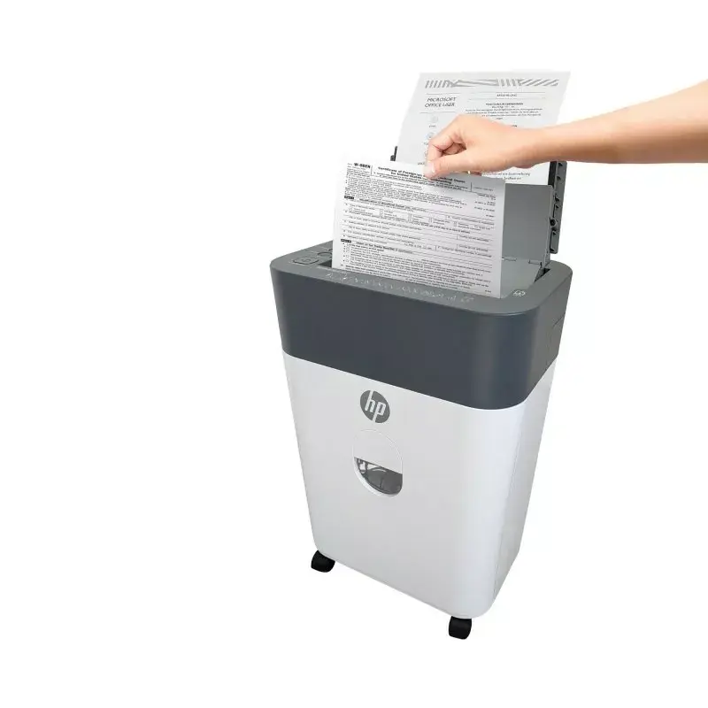 HP OneShred Auto 100CC popieriaus smulkintuvas Kryžminis smulkinimas 68 dB 22 cm Balta