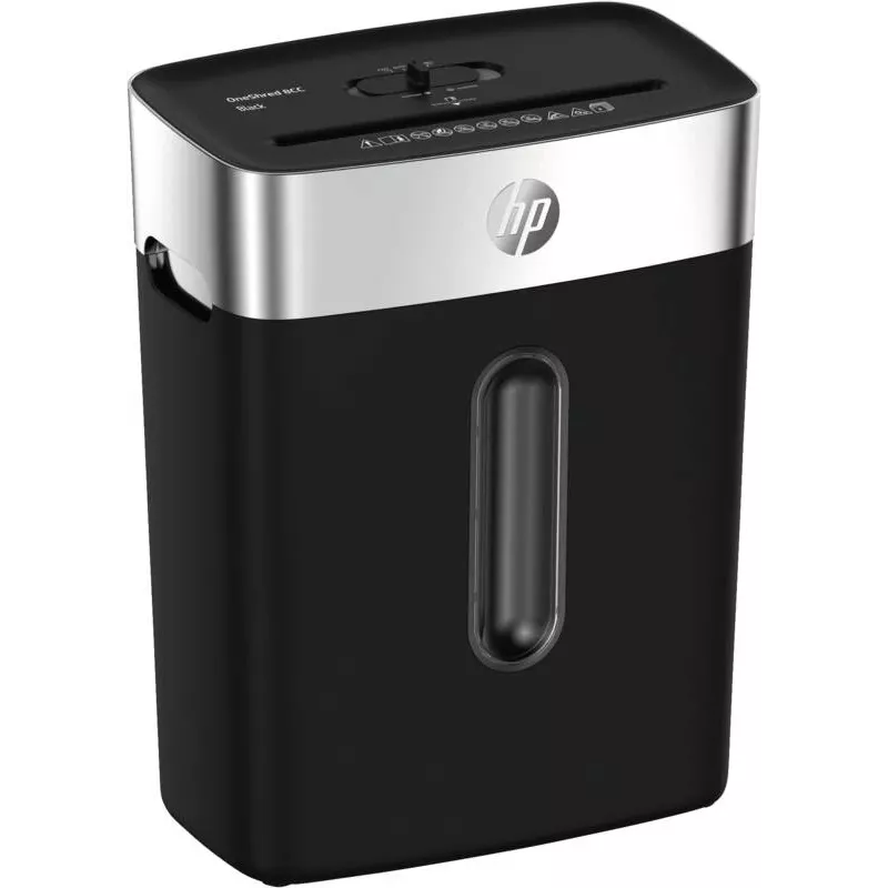 HP OneShred 8CC popieriaus smulkintuvas dalelių pjovimo būdu 68 dB 22 cm juodas