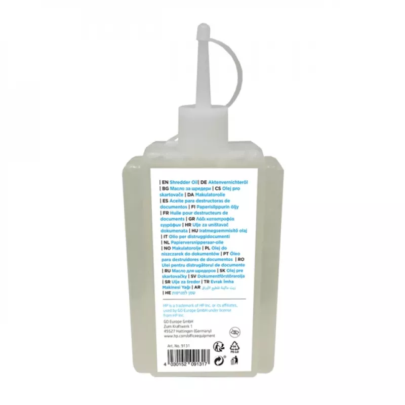 HP 9131 popieriaus smulkintuvo priedas Tepimo alyva 1 vnt.