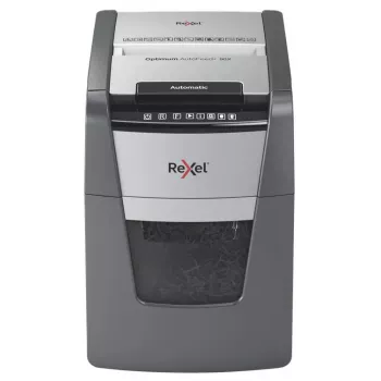 Rexel AutoFeed+ 90X popieriaus smulkintuvas Kryžminis smulkinimas 55 dB Juoda, Pilka