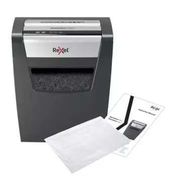 Popieriaus smulkintuvas REXEL Momentum X312 — dalelių pjovimas P-3, 12 lapų talpa, 23 l dėžė, 5 x 42 mm