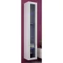 Vitrina Cama Meble VIGO 180 montuojama ant sienos stiklinė spinta 1800×400×300 mm balta/baltas blizgesys