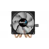 CPU aušintuvas AEROCOOL Air Frost 4 — 4 šilumvamzdžiai, 90 mm ventiliatorius, TDP 125 W, aliuminio briaunos, juodas