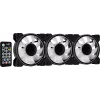 Aerocool MIRAGE12PRO rinkinys 3x ventiliatorius PC 12cm ARGB 6 kontaktų stebulė tylus juodas