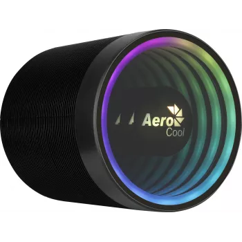 Aušintuvas AEROCOOL Mirage 5, 5 šilumos vamzdeliai 6 mm, 60 mm ventiliatorius, TDP 150 W, juodas